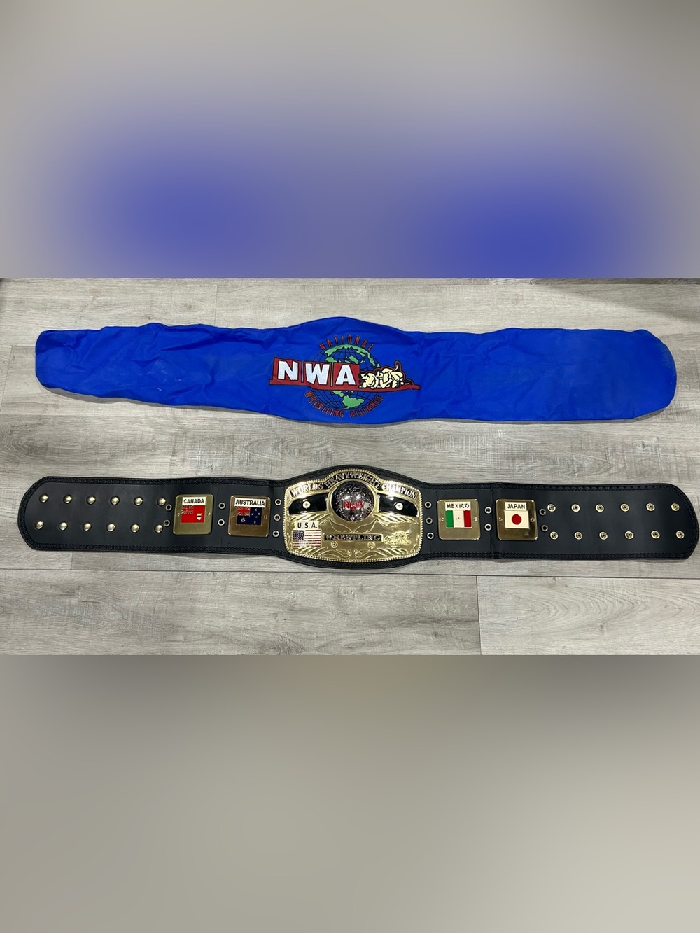 NWA official world heavyweight championship belt!